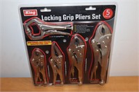 New King 5pc Locking Plier Set