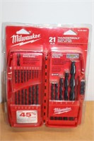 New Milwaukee 21pc Thunderbolt Drill Bit Set