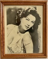 Ava Gardner Studio Photograph 
Signature does