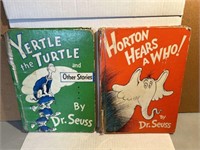 2 PC VINTAGE DR SEUSS YERTLE THE TURTLE AND