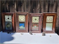 Assortment of Ogee Shelf Clocks for Parts/Repair
