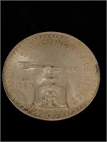 1980 MEXICO Huge Medallic 4.1cm SILVER Onza Old