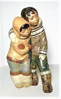 Lladro Gres Eskimo Couple Figurine