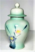 Japanese Painted Lidded Urn