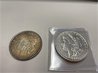 Morgan liberty Dollars 1886 x2