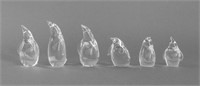 Steuben Glass Penguin Sculptures, 6