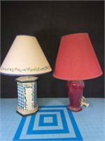 Asst table lamps