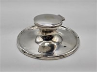 STERLING INKWELL - 586.4 GRAMS - 6" X 2.25" TALL