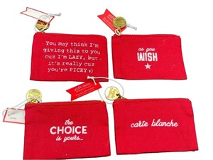 LOT OF 4  HOLIDAY GIFT CARD POUCHES