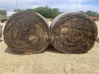 2 - 5'x5' Round Bales of Alfalfa Grass