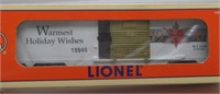 LIONEL TRAIN 1996 CHRISTMAS TRAIN CAR NEW IN BOX.