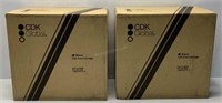 Lot of 2 CDK Black Printer Cartridges - NEW $660