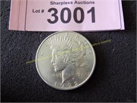 Uncirculated 1922 American silver dollar