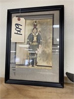 Framed/Matted Photo of Native American