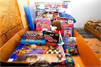 Box of Jeff Gordon Die Cast and Other