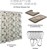 Creative Home Ideas Bathroom Shower Curtain Set