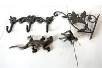 Cast Iron Hooks, Etc