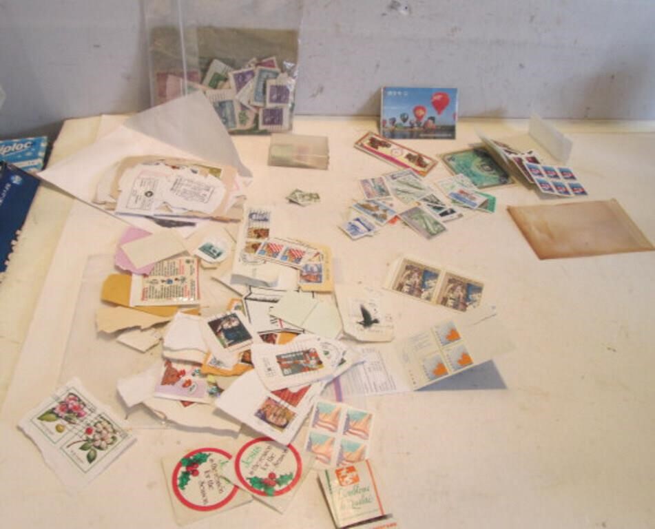 LOT ASSORTED OLD STAMPS