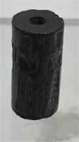 Hematite Presentation Scene Cylinder Seal Black