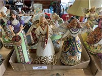 Five Jim Shore Heartwood Creek Collectible Angels