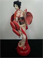 Vintage 18 and 5-in musical Geisha doll