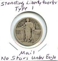 Type I Standing Liberty Quarter