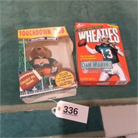 Dan Marino Wheaties & Dolphin plush