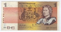 1982 Australia $1 Q. Elizabeth Fancy SN .FN48