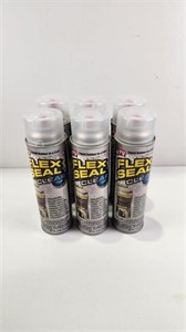 (6) New Cans of Clear Flex Seal