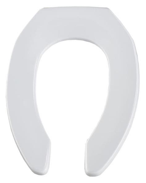 Mansfield Plastic White Elongated Toilet Seat