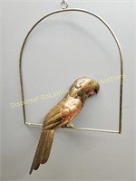 Brass Hanging Parrot