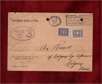 CANADA POSTAGE DUE DEAD LETTER OFFICE COVER