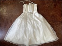 White Formal Strapless Gown