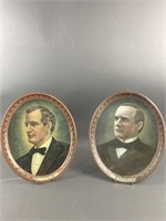 President McKinley Oval Tin Plate & More