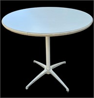 Mid Century Eames Style White Bistro Table