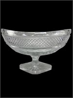 EAPG Oblong Compote crystal Glass Bowl