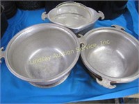 Guardian Service 3- casseroles w/ 2 small lids