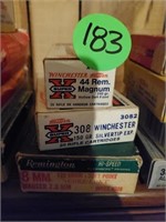 WINCHESTER AND REMINGTON AMMO - PARTIAL BOXES