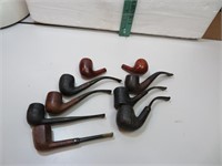 7 Vintage Pipes and 2 Bowls