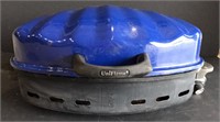 Uniflame propane grill. Blue shell shaped