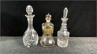 3 Crystal Decanters