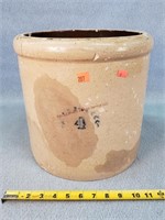 Salt Glazed 4 Gallon Stoneware Crock