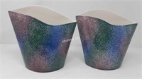 John Bergen Studio Pottery Signed Vase - X2- A