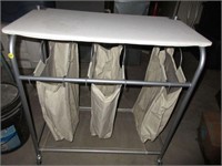 Rolling Laundry Hamper Table
