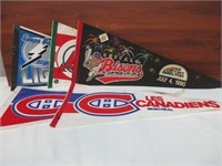 5 Vintage Sports Pennants