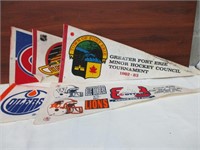 5 Vintage Sports Pennants