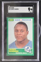 Barry Sanders 1989 Score #257 Rookie Football Card
