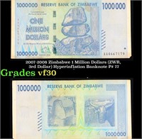2007-2008 Zimbabwe 1 Million Dollars (ZWR, 3rd Dol