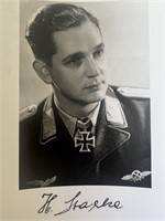 Leutnant Heinrich Starke signed photo