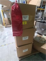 (3) boxes of 7.5"x24" red fibrous casings